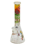 14" 9mm Family Cartoon Beaker Glass Bong_5