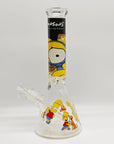 14" 9mm Family Cartoon Beaker Glass Bong_6