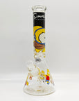 14" 9mm Family Cartoon Beaker Glass Bong_2