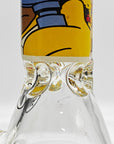 14" 9mm Family Cartoon Beaker Glass Bong_9