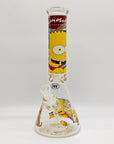 14" 9mm Family Cartoon Beaker Glass Bong_4