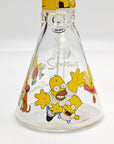 14" 9mm Family Cartoon Beaker Glass Bong_1