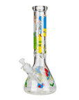 14" Yellow Family Cartoon 9mm Glass Bongs_5
