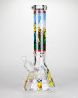 14" Yellow Family Cartoon 9mm Glass Bongs_7