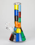 Karma 9" Beaker Stitched Up Design Glass Bong_0