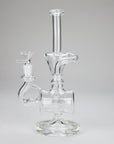 11″ Clear Recycler Glass Bong With Inline Diffuser