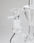 11″ Clear Recycler Glass Bong With Inline Diffuser