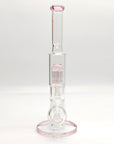 Fortune 14" Double Inline Stemless to Grid Percolator Bong