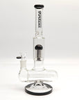 Fortune 14" Double Inline Stemless to Grid Percolator Bong