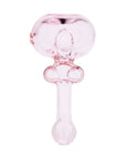 Close-up of heart-shaped bowl on the Cute Heart Glass Hand Pipe