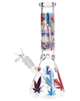 420 Anime Girl Beaker Glass Water Pipe