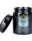 420 Sacred Cat Jar with UV Screw Top - inhalco
