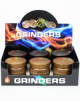 4 Parts Bamboo Cover Grinder Box of 6
