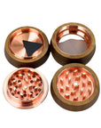 4 Parts Bamboo Cover Grinder Box of 6
