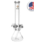 Phoenix Rising 3 Shrooms Beaker Water Pipe