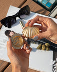 Golden Seashell Weed Grinder