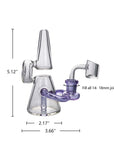 5.12″ Cone Mini Recycler Dab Rig