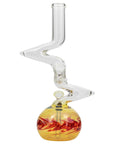 "Switchback" Bubble Base Glass Bong