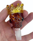 Skull & Crown Glass Bong Bowl