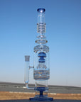 19.5" Jellyfish Sprinkler & Matrix Perc Glass Water Pipe