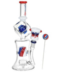 Grateful Dead x Pulsar Tesseract Hypercube Glass Water Pipe