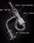 Flat Top Recycler Quartz Banger