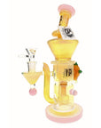 6B Glass Fumed Color Changing Showerhead Bong