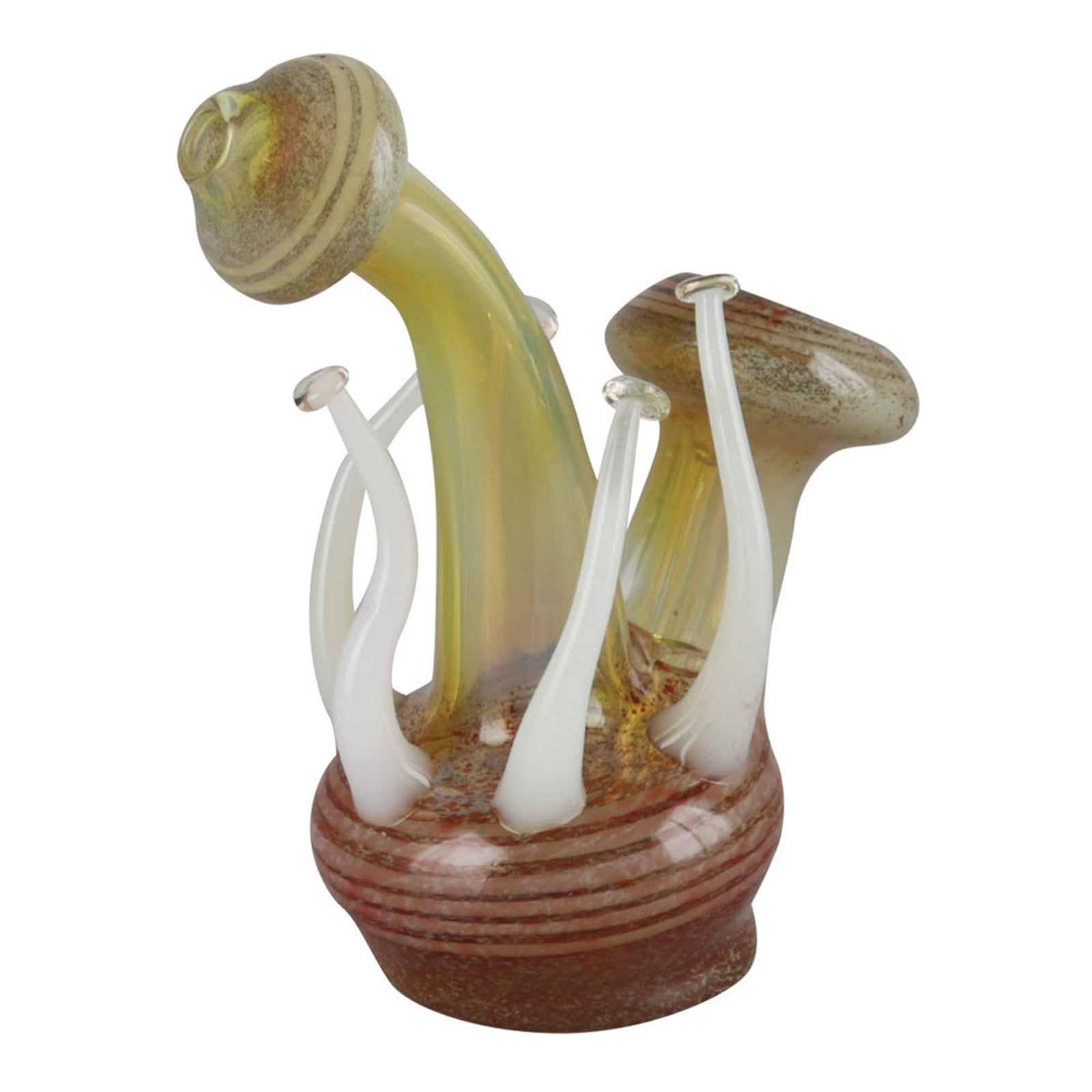 6-Inch Mushroom Glass Bubbler - inhalco