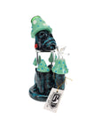 6B Glass Glow-in-the-Dark Mushroom Creature Bong 8″