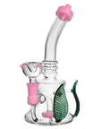 Leaf Handle Glass Bong