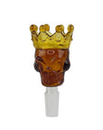 Skull & Crown Glass Bong Bowl