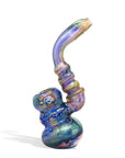 7inch double glass colored bubbler
