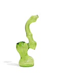 green 7inch medium glass bubbler