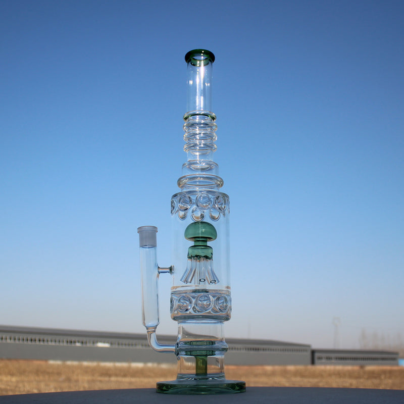 19.5&quot; Jellyfish Sprinkler &amp; Matrix Perc Glass Water Pipe