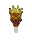 Skull & Crown Glass Bong Bowl