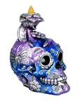 Electro Sugar Skull Back Flow Incense Burner