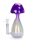 8.75" Iridescent Mushroom Bong