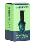 SeshGear Pastel Skull Glass Water Pipe 6"
