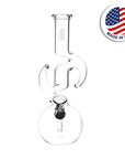 Phoenix Rising Zig Zag Diablo Bubble Base Water Pipe 9"