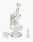 8" Eelectroplated Glass Recycler Rig - INHALCO
