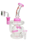 8" Glass 2-in-1 Recycler Water Bong