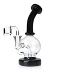 Glass Round Globe Dab Rig w/ Inset Perc