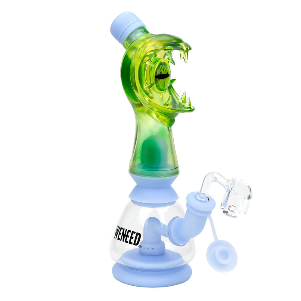9&#39;&#39; Leak Proof Monster Eyes Silicone Rig - INHALCO