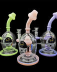 9" Midnight Mushroom Water Bong - INHALCO