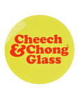Cheech & Chong Glass Moustache Ride Beaker Bong