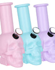 SeshGear Pastel Skull Glass Water Pipe 6"