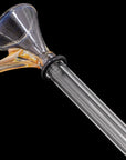 Amber 9mm Funnel Slide Bowl with Handle glass accessory