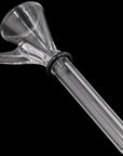 9mm Funnel Slide Bowl with Handle in clear glass