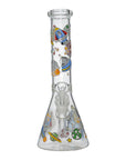 Glow Astronaut Glass Beaker Water Pipe 10 Inch