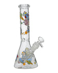 Glow Astronaut Glass Beaker Water Pipe 10 Inch